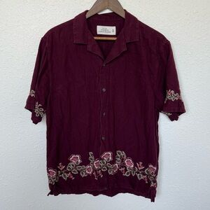 Abercrombie Men’s Linen Blend Button Down Medium